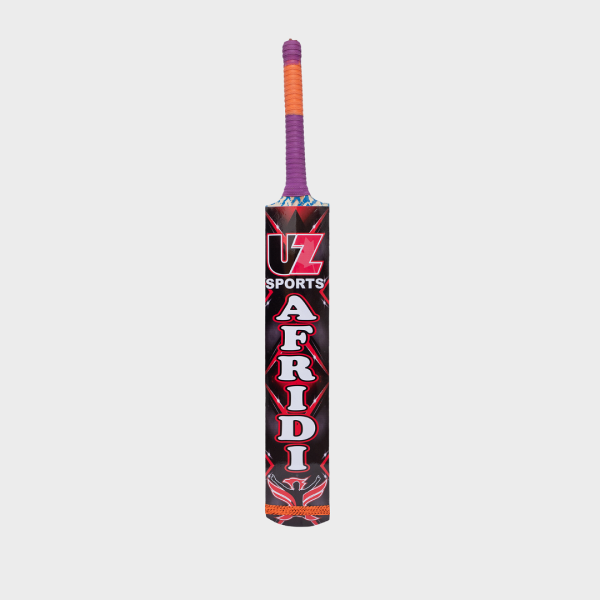 UZ Afridi Red - Tape Ball Cricket Bat